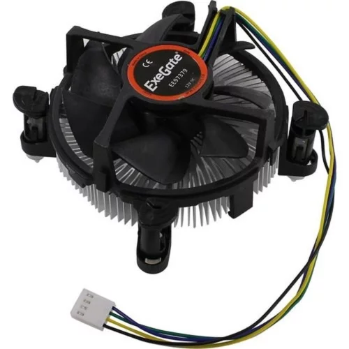 Exegate EX283280RUS Кулер ExeGate EE97379, Al, S1150/ 1151/ 1155/ 1156, TDP 65W, Hydro bearing, 4pin, 23.5db, BOX