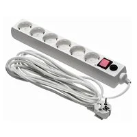 BURO Сетевой фильтр, 6 розеток, 5 метров, (600SH-16-5-W), белый (коробка) {475263}