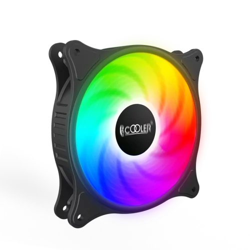 Кулер для корпуса/ Case Cooler PCCooler FX 120 ARGB (120x120x25mm, 4-pin PWM, ARGB, 52.79CFM, 33.2dBA, 2000RPM, Black)