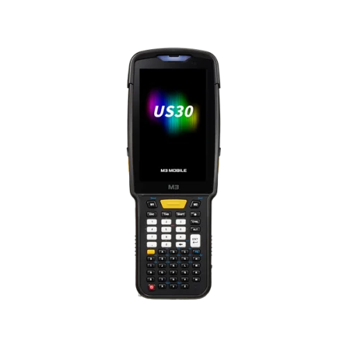 Терминал сбора данных M3 Mobile US30W 13.0 GMS, WVGA, Wi-Fi 6, SE5500 2D Imager Scanner(Straight Shooter/ 0° Scan), 16MP Rear Camera, BT5.3, NFC(HF), 4G/ 64G, 51 Keypad , 6700mAh Battery, Hand Strap, Bullet Proof Film (US300D-TFCWEE-HF)