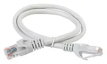 ITK Коммутационный шнур (патч-корд), кат.5Е UTP, 3м, серый (PC01-C5EU-3M)