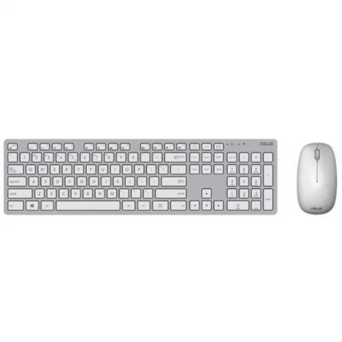 Клавиатура и мышь Asus W5000 Wireless, USB, 3 But, Grey/White (90XB0430-BKM0Y0)
