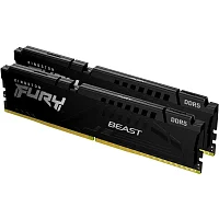 Память оперативная/ Kingston 32GB 5600MT/s DDR5 CL40 DIMM (Kit of 2) FURY Beast Black XMP (KF556C40BBK2-32)