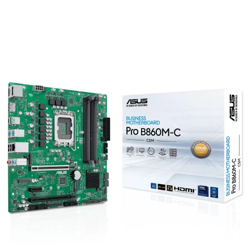 Материнская плата ASUS PRO B860M-C-CSM LGA1851 mATX 4xDDR5 2xPCIEx16 PCIEx1 USB-C 2xDP HDMI 2xM.2 GLAN (90MB1MCP-M0EAYC)