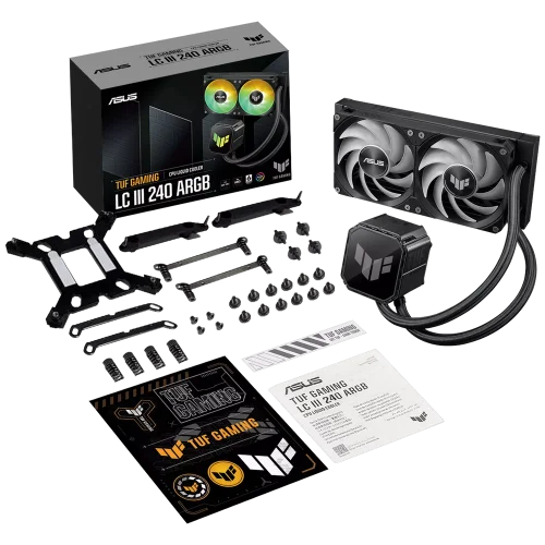 Жидкостная система охлаждения ASUS TUF GAMING LC III 240 ARGB / AIO COOLER,2IN1 ARGB FAN (90RC01J1-B0EAY0) фото 12