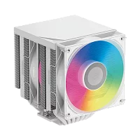 Кулер для процессора/ CPU Cooler PCCooler RT720 TC ARGB WH (270W, 4-pin PWM, 157.5mm, Al/Cu, 7x6mm, ARGB, 2x120mm, 73.32CFM, 34.9dBA, 2200RPM, S: 1851/1700/1200/115X, AM5/AM4, white)