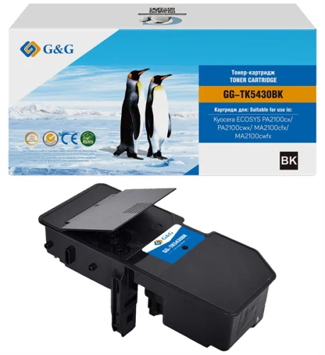 G&G toner-cartridge for Kyocera ECOSYS PA2100cx/ PA2100cwx/ MA2100cfx/ MA2100cwfx 1250 pages GG-TK5430BK with chip гарантия 36 мес.