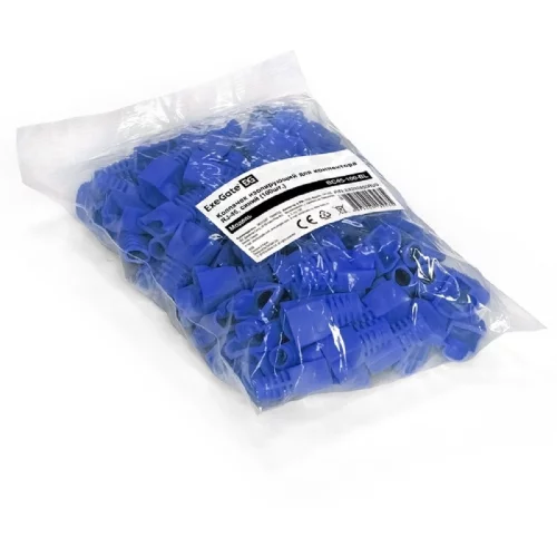 Exegate EX292850RUS Колпачок ExeGate BC45-100-BL изолирующий для коннектора RJ-45, синий (100шт) фото 2