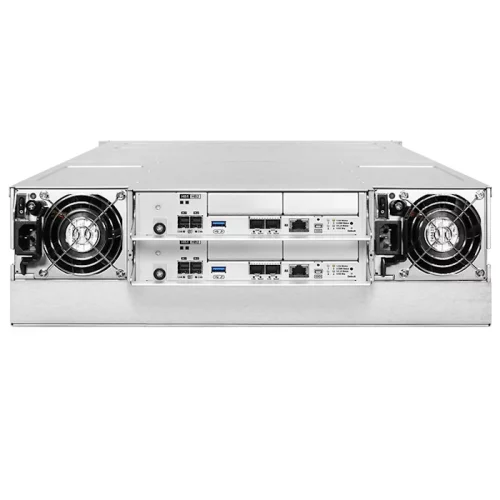 *Система хранения данных EonStor GS 3000 Gen3 3U GS3016R03C0FD-8U32 (16x3.5, High IOPS, Dual Redundant Controllers (incl: 4x4GB Cache, 4x25Gb SFP28, 4 FREE host board slots, 4x12Gb SAS ext ports, 2x Super capacitor+Flash+FAN module, 2x530W), Rackmount) фото 2