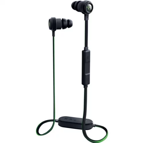 Гарнитура Razer Hammerhead BT беспроводная, Bluetooth, черный /зеленый (RZ04-01930100-R3G1)