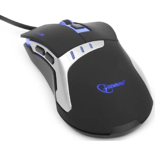 Gembird MG-520 USB {Мышь игровая, 5кнопок+колесо-кнопка, 3200DPI, 1000 Гц, подсветка, программное обеспечение для создания макросов} фото 2