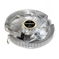 Кулер CPU ExeGatee EE90 (Al, LGA775/ 1150/ 1151/ 1155/ 1156/ 1200/ AM2/ AM2+/ AM3/ AM3+/ AM4/ FM1/ FM2/ 754/ 939/ 940, TDP 75W, Fan 90mm, 2200RPM, Hydro bearing, 3pin, 22db, 215г, с термопастой, на за (EX286149RUS)
