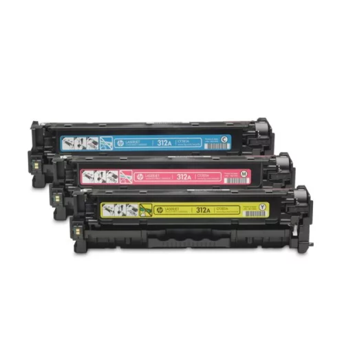 Тонер-картридж набор из 3 шт/ HP 312A CYM Tri-Pack LJ Toner Cartridge (CF440AM) фото 3