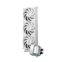 Система охлаждения/ PCCooler DS360 WH (310W, 360mm, LED temp., White, ARGB Pump/ Fans: 3x120mm, 86.73CFM, 28dBA, 2200RPM/ Pump height 67mm, 28dBA, 3200RPM, Rad thickness 27mm/ S: 1851, 1700, 1200, 20XX, 115X, AM5, AM4)