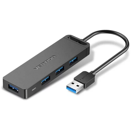 Концентратор Vention OTG USB 3.0 на 4 порта Черный - 1м. (CHLBF)