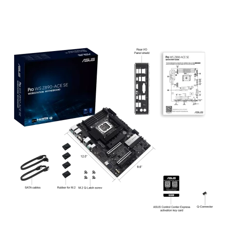 Материнская плата ASUS PRO WS Z890-ACE SE LGA1851 ATX 4хDDR5 3xPCIEx16 4xM.2 Thunderbolt USB-C HDMI 2.5GLAN 10GLAN (90MB1JC0-M0EAY0) фото 6