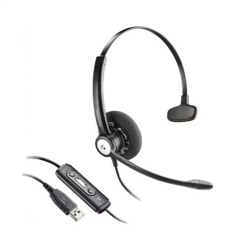 Гарнитура проводная Plantronics Entera HW111N USB, E+A (201595-13) фото 2