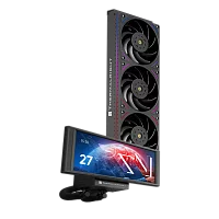 Водяное охлаждение для процессора/ Water Cooling System Thermalright Trofeo Vision 360 (360mm, LED, Black, ARGB/ Fans: 3x120mm, 69CFM, 27dBA, 2150RPM/ Pump height 102mm, 6400RPM, Rad thickness 27mm/ S (T-VISION-BL-360-ARGB)