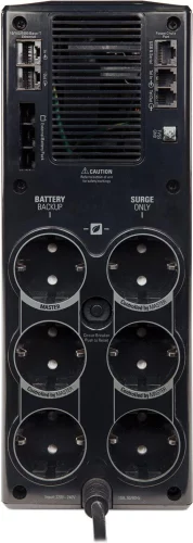 Источник бесперебойного питания APC Back-UPS Pro Power Saving, 1500VA/ 865W, 230V, AVR, 6xSchuko (3 Surge & 3 batt.), Data/ DSL protrct, USB, PCh, user repl. batt., (BR1500G-RS analogue), 1 year warranty (BR1500G-GR) фото 3