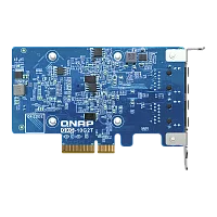 Сетевая карта/ QNAP QXG-10G2T Dual-port BASET 10GbE network expansion card; low-profile form factor; PCIe Gen3 x4