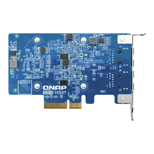 Сетевая карта/ QNAP QXG-10G2T Dual-port BASET 10GbE network expansion card; low-profile form factor; PCIe Gen3 x4