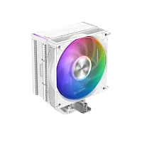 Кулер для процессора/ CPU Cooler SAMA A40L WH (240W, 4-pin PWM, 152mm, 4x6mm, ARGB, 1x120mm, 75.2CFM, 29dBA, 2200RPM, S: 1851/ 1700/ 1200/ 115X, AM5/ AM4, white) (A40-WHWAYXOX-G)