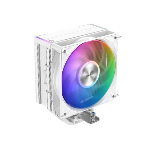 Кулер для процессора/ CPU Cooler SAMA A40L WH (240W, 4-pin PWM, 152mm, 4x6mm, ARGB, 1x120mm, 75.2CFM, 29dBA, 2200RPM, S: 1851/ 1700/ 1200/ 115X, AM5/ AM4, white) (A40-WHWAYXOX-G)