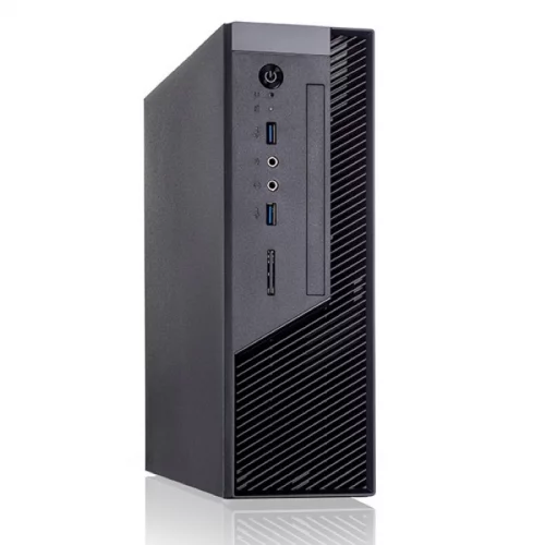 Корпус с блоком питания 250Вт./ Сase Foxline mITX 250W TFX, 2xUSB3.0, Black/Black Trim, powercord (FL-RS02BLK-FX250T)