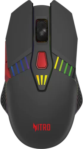 Мышь Acer Nitro OMR305 черный оптическая (3200dpi) беспроводная BT/ Radio USB (6but) (ZL.MCECC.020)