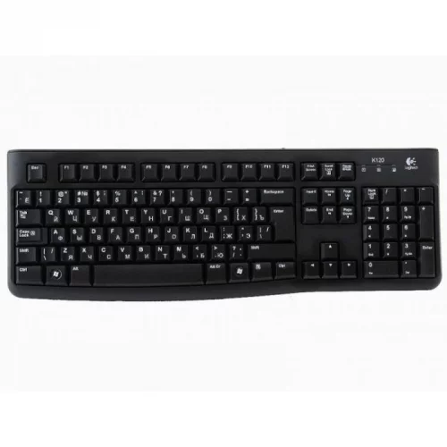 Клавиатура/ Keyboard Logitech K120 (USB, waterproof, low profile) OEM (920-002522)