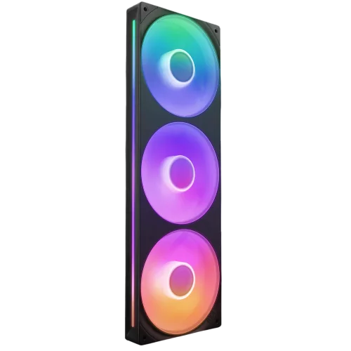 Кулер для корпуса ПК/ Case Cooler NZXT F360 RGB Core (120x120x25mm, 4-pin PWM, RGB, 75.12CFM, 30dBA, 2400RPM, Black, Single-Frame RGB Fan Unit) (RF-U36HF-B1)