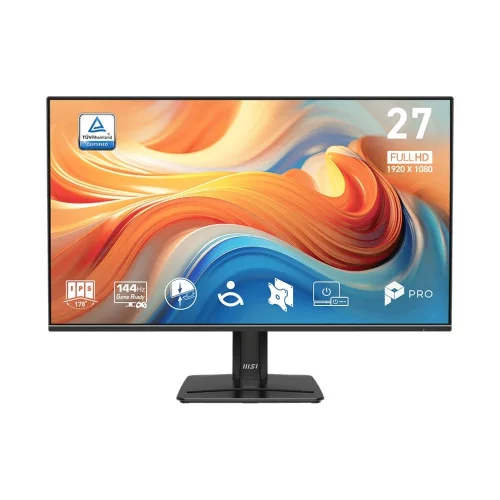 Монитор MSI PRO MP271 E14A 27 16:9 FHD(1920x1080), IPS Flat, 4ms(GTG), 1500:1, 100M:1, 300nits, 178/ 178, HDMI 2.0, DP 1.4a, VGA, Speaker, Tilt, 144HZ, Black, 1y war-ty (9S6-3PE9CM-010)