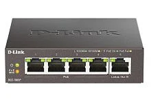 D-Link DGS-1005P/L (ревизия A1) Неуправляемый коммутатор с 5 портами 10/100/1000Base-T (4 порта PoE 802.3af/at, PoE-бюджет 60 Вт)