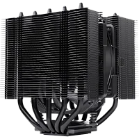 Кулер для процессора/ CPU Cooler Noctua NH-D12L chromax.black (148W, 4-pin PWM, 145mm, Al/Cu, 5x6mm, 1x120mm, 60.1CFM, 22.6dBA, 2000RPM, S: 1851/1700/1200/115X, AM5/AM4, Black)