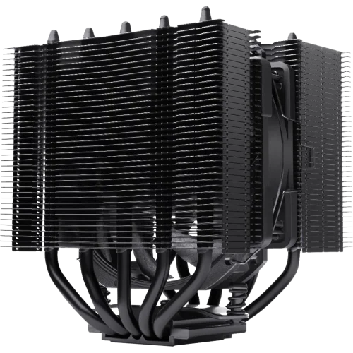 Кулер для процессора/ CPU Cooler Noctua NH-D12L chromax.black (148W, 4-pin PWM, 145mm, Al/Cu, 5x6mm, 1x120mm, 60.1CFM, 22.6dBA, 2000RPM, S: 1851/1700/1200/115X, AM5/AM4, Black)