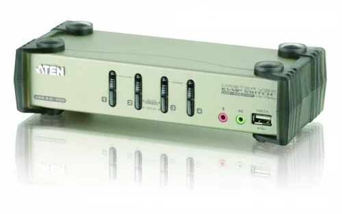 ATEN 4-Port PS/ 2-USB VGA/ Audio KVMP™ Switch with OSD (CS1734B-AT-G)