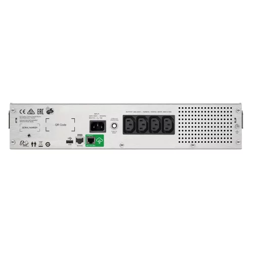 APC Smart-UPS C 1000VA/ 600W, 2U RackMount, 230V, Line-Interactive, LCD, 1 year warranty(REP. SMC1000I-2U) (SMC1000I-2UC) фото 2