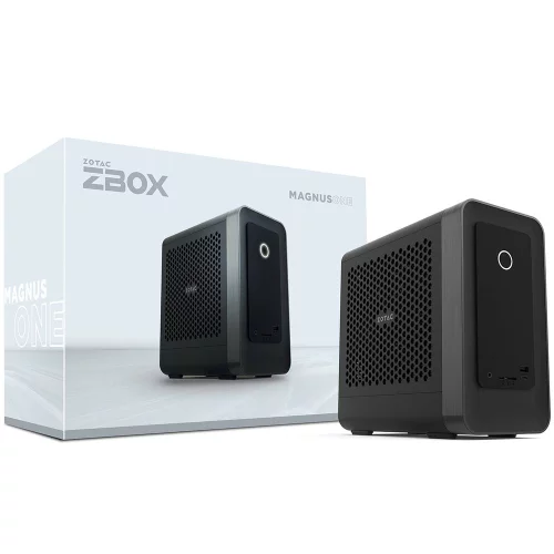 Платформа системного блока с ЦПУ Zotac MAGNUS ONE EU27507TC NVIDIA RTX5070Ti 16GB, Intel Core Ultra 7 265, 1x16GB DDR5 SODIMM, 1TB M.2 NVMe SSD, 1x2.5 SATAIII drive bay, 1xThunderbolt 4, 1xType-C 4xU (ZBOX-EU27507TC-BE-W5B)