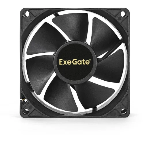 Exegate EX283378RUS Вентилятор ExeGate E08025B4P-PWM, 80x80x25 мм, двойной шарикоподшипник, 4pin, PWM, 22dBA фото 3