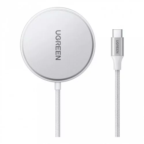 Беспроводное зарядное устройство UGREEN W703 (35565) Wireless Charger Qi2 with MagSafe 15W (For iOS Device). Цвет: белый (35565_)