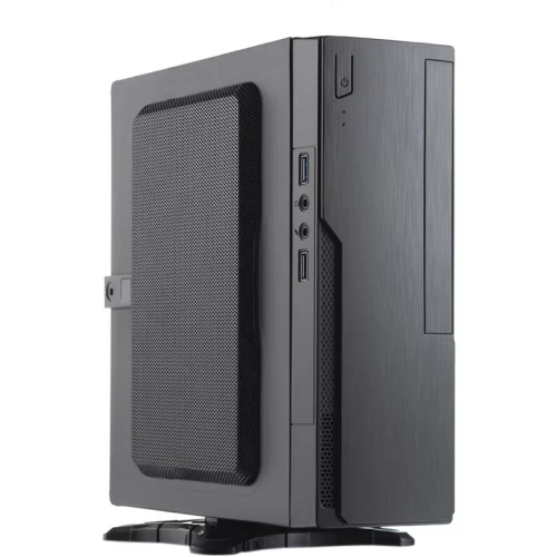 Корпус с блоком питания 220Вт./ Case Foxline FL-BQ5, mITX, 1x5.25EXT(slim), 1x2.5INT, 2xUSB3.0, HDA, 1x40fan, w/220W TFX PSU, Tool-Free, w/1.2m EU pwr cord (FL-BQ5-FLX220-U32)