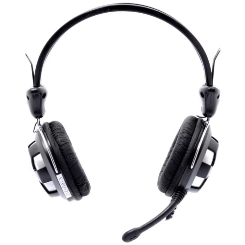 Гарнитура A4Tech HS-28 серебристая/ черная (HS-28 (SILVER BLACK)) фото 3