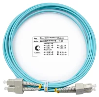Cabeus FOP-50-SC-SC-3m Шнур оптический duplex SC-SC 50/ 125 mm OM3 3м LSZH