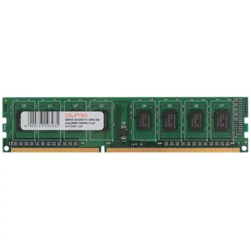 QUMO DDR3 DIMM 4GB (PC3-12800) 1600MHz QUM3U-4G1600C(N)11L 1.35V (QUM3U-4G1600C11L)