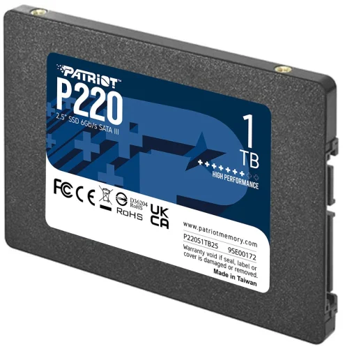 Накопитель SSD Patriot SATA III 1Tb P220S1TB25 P220 2.5 фото 3