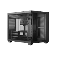 Корпус Компьютер без блока питания/ Case Ocypus Gamma C54 BK, Midi-Tower, TG, no fans, 1xUSB-C + 2xUSB 3.0, mATX, mITX Black (GAMMA-C54-BKD000XX-GL)