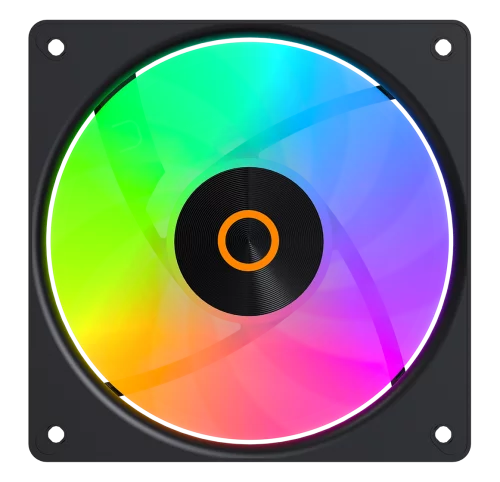 Вентилятор для корпуса Ocypus Gamma F12 Elite BK ARGB 3 IN 1, 120x120x25mm, 4-PIN PWM, 600-1800 RPM, 26 DBA MAX, HYDRO BEARING фото 3
