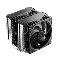 Кулер для процессора DEEPCOOL AG620 G2 LGA1954/1851/1700/AM5/AM4 (9шт/кор, TDP 270W, PWM, DUAL Black Fan 120mm, 6 тепл. трубок, черный) RET (R-AG620-BKNPMG2-G)