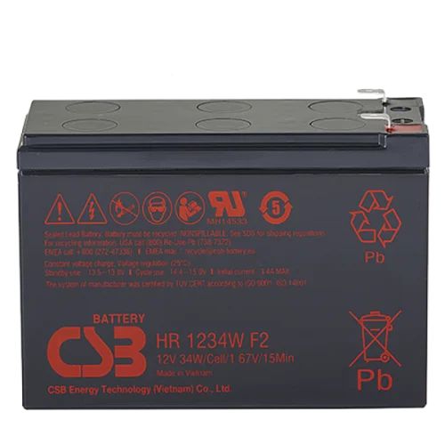 CSB Аккумуляторная батарея для ИБП (12V/ 9Ah) (HR1234W F2 CSB)