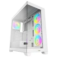 Корпус для ПК Case Ocypus Gamma C72 WH ARGB ATX / win / white / 4 ARGB fans / no PSU / Tempered Glass (GAMMA-C72-W-HD400XX-GL)